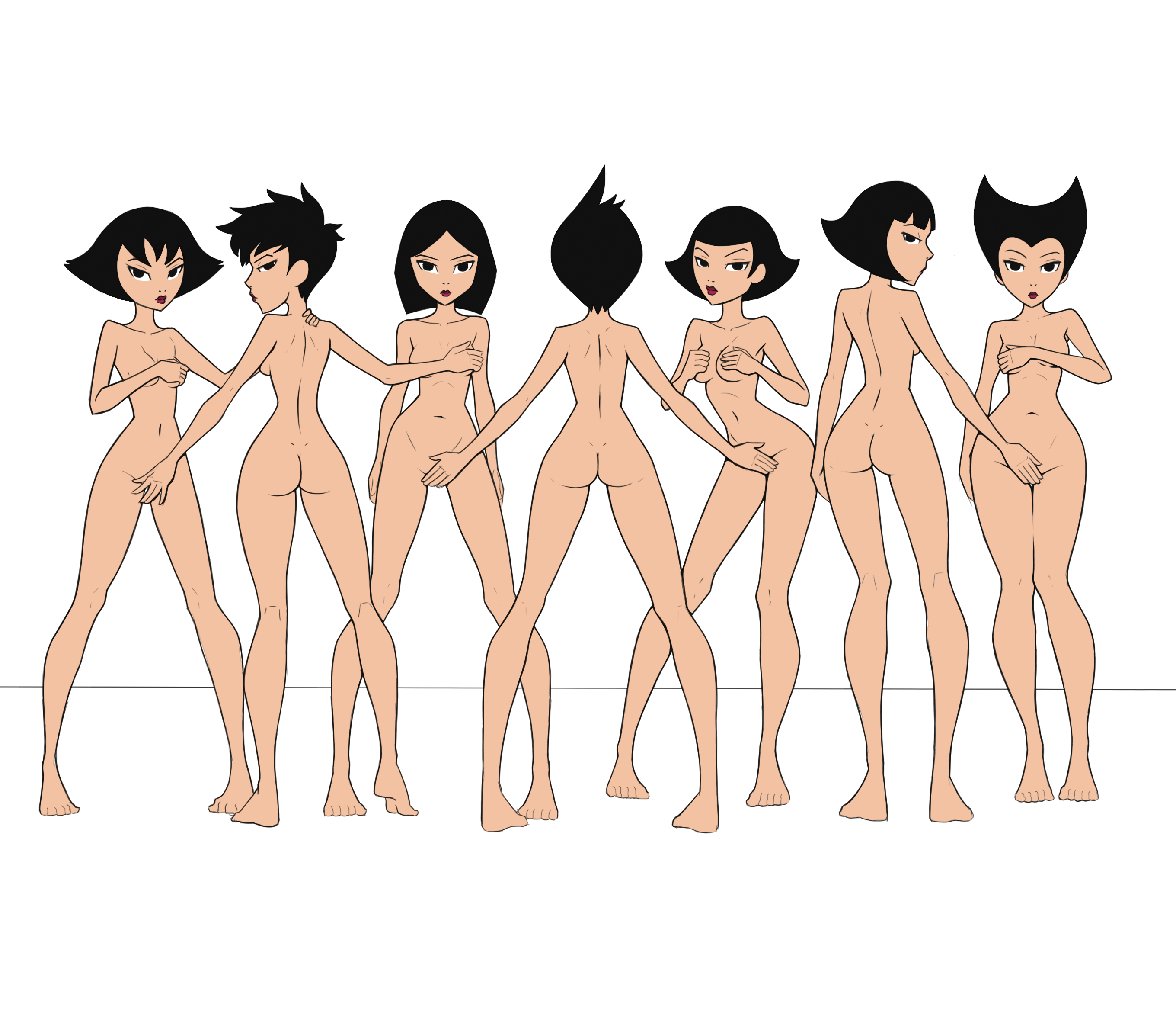 Sexy cartoon characters naked
