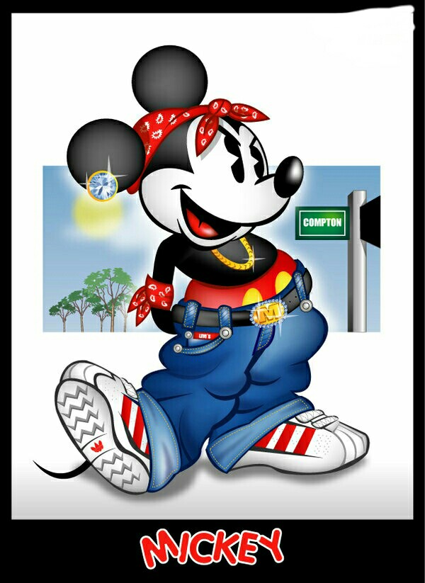 Mickey Mouse Gangster Wallpaper - Wall