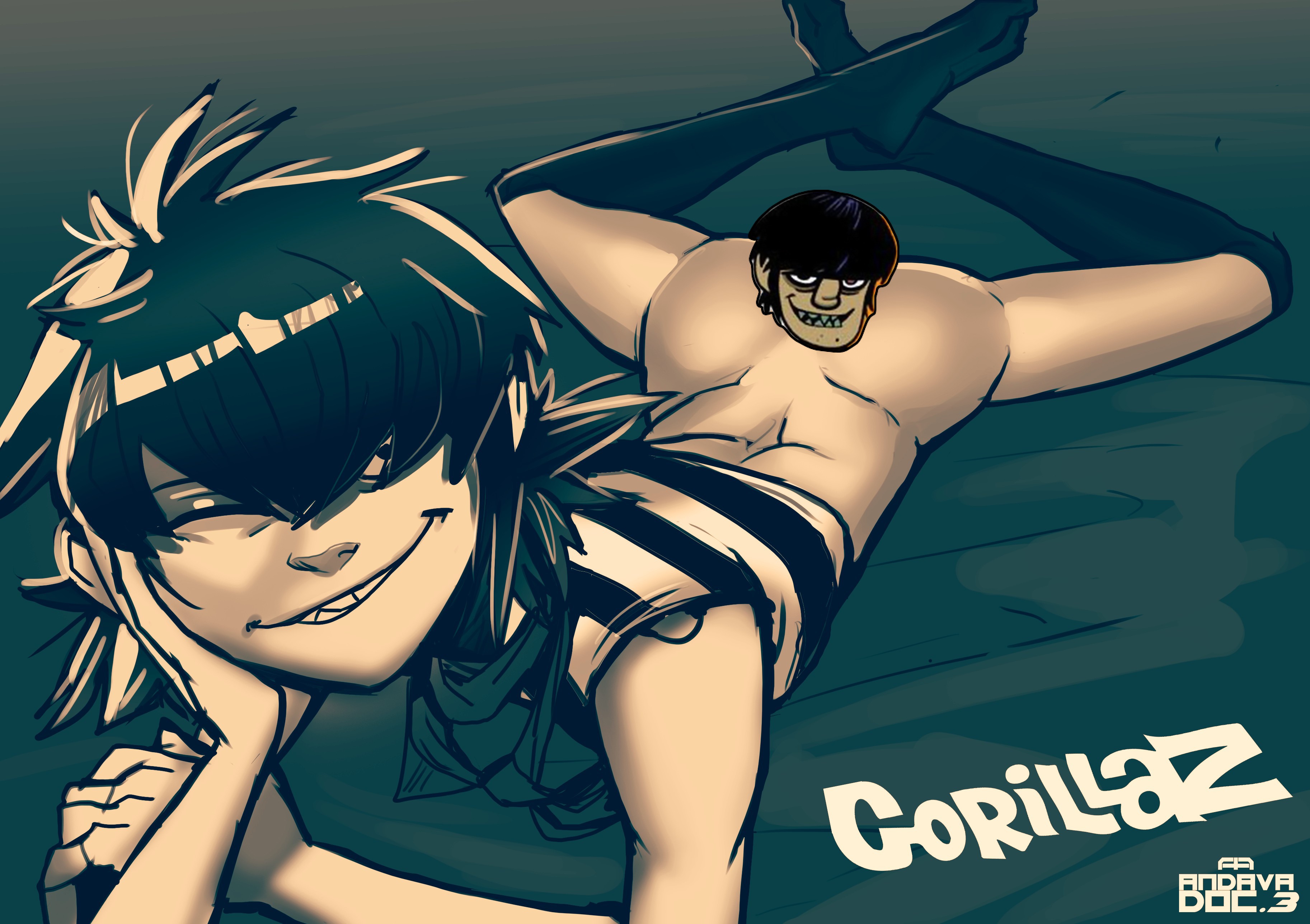 Gorillaz Who Is This Guy And Why Is He Naked.