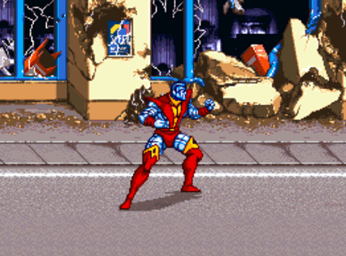 Image result for x-men arcade colossus gif