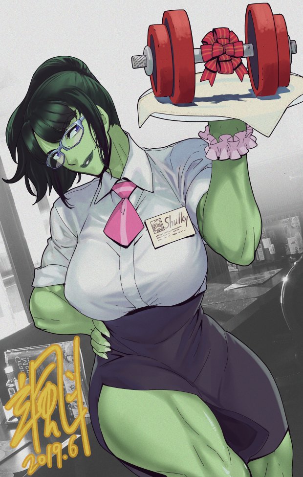 Hulk Holding Up Breasts